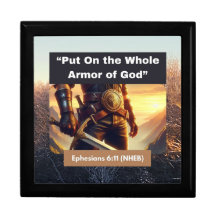 Ganze Rüstung Gottes - Schachtel für Holzschmuck