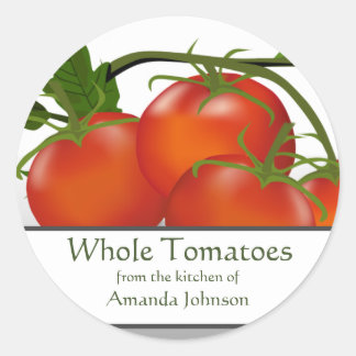ganze Tomaten Runder Aufkleber