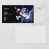 Ganze Welt in seiner Visitenkarte (Vorne/Hinten)