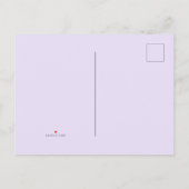 Ganzer Llama Fun Cake 3. Geburtstag Lila Einladungspostkarte (Rückseite)