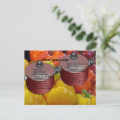 Ganzes Essen in einem Rezept Postkarte (Stehend Vorderseite)