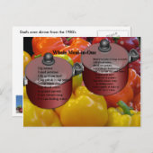 Ganzes Essen in einem Rezept Postkarte (Vorne/Hinten)