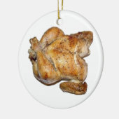 Ganzes geröstetes Hühnchen Keramik Ornament (Links)