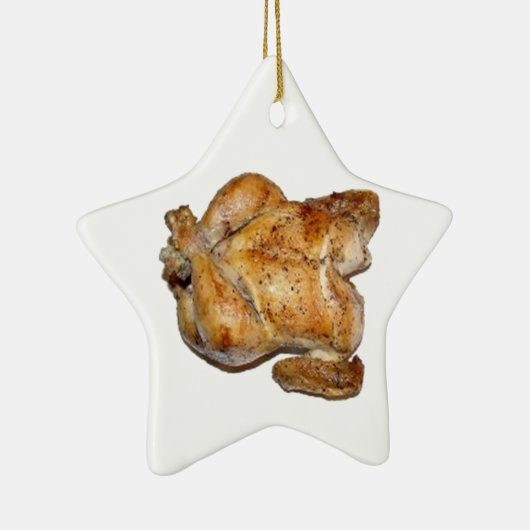 Ganzes geröstetes Hühnchen Keramik Ornament (Rechts)