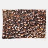 Ganzes Kaffeebohne-Muster Geschirrtuch (Horizontal)