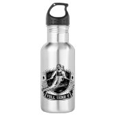 Ganzes Schifahren an der Universität Edelstahlflasche (Vorderseite)