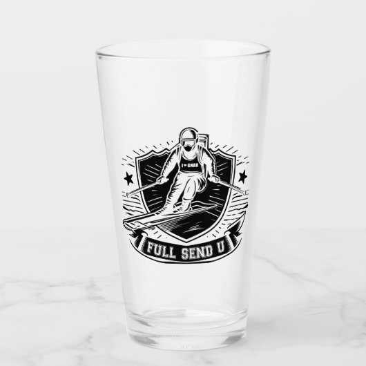 Ganzes Schifahren an der Universität Glas (Vorderseite)