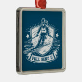 Ganzes Schifahren an der Universität Ornament Aus Metall (Rechts)