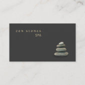 Ganzheitliche Heilung und Wellness Zen Stones Visitenkarte (Vorderseite)