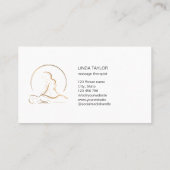 Ganzheitliche Massage Heiler Energie Visitenkarte (Rückseite)