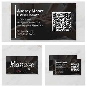 Ganzheitliche Massage- und Wellness-Dienstleistung Visitenkarte