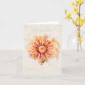 Ganzia Karte (Gelbe Blume)