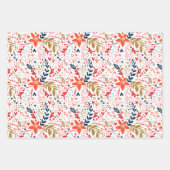 Ganzjährig festliche Botanicals Geschenkpapier Set (Vorderseite 3)
