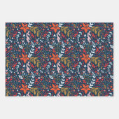 Ganzjährig festliche Botanicals Geschenkpapier Set (Vorderseite 2)