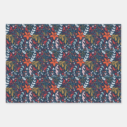 Ganzjähriges Geschenk der Marine Geschenkpapier Set (Vorderseite)