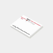 Gänzlich moderne post-it klebezettel (angewinkelt)