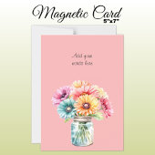 Gänzliche, florenrosa Magnetkarte Magneteinladung