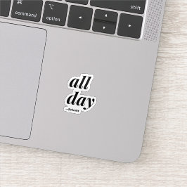 Ganztägiges Schmitt-Zitat Aufkleber