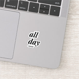 Ganztägiges Schmitt-Zitat Aufkleber