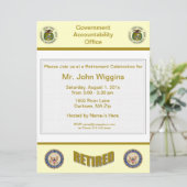 GAO-Einladung zur Ruhestandsregelung Einladung (Stehend Vorderseite)