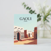 Gaoui Dorf Tschad Postkarte (Stehend Vorderseite)