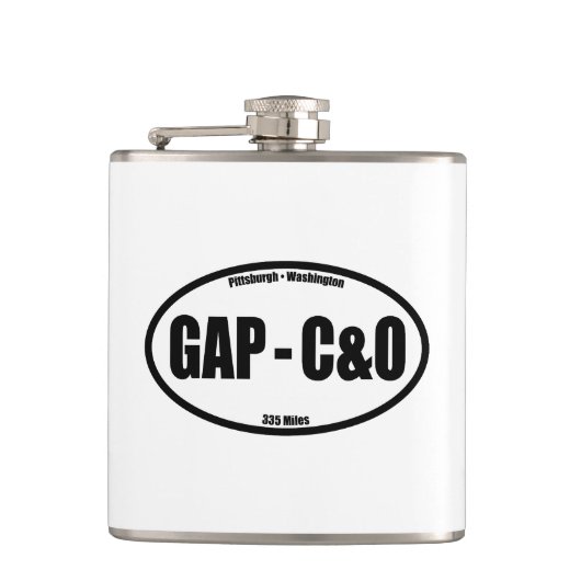 GAP - C&O Towpath Oval Flachmann (Vorderseite)