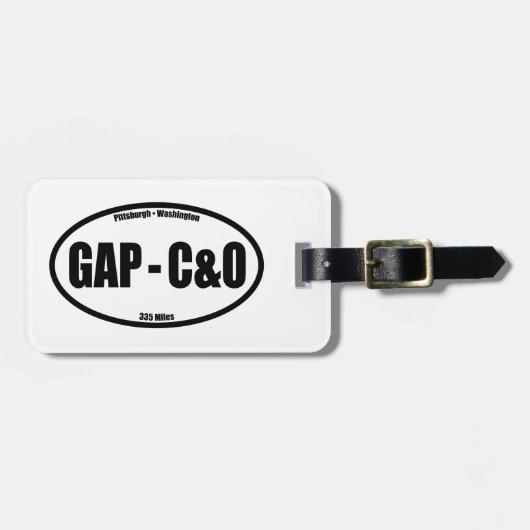 GAP - C&O Towpath Oval Gepäckanhänger (Vorderseite horizontal)