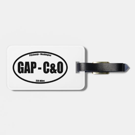GAP - C&O Towpath Oval Gepäckanhänger (Rückseite horizontal)