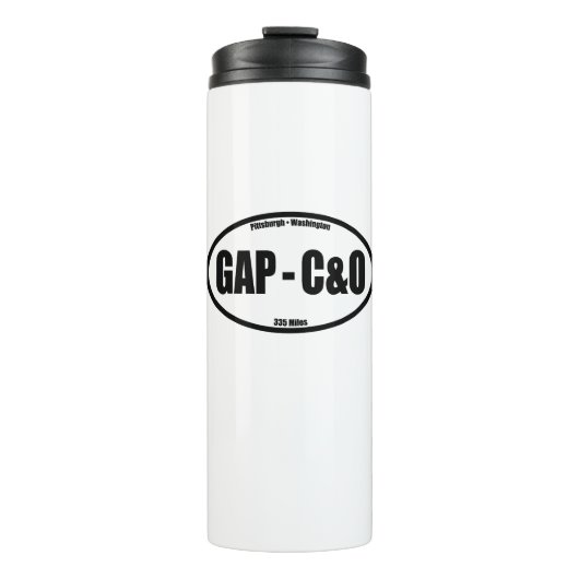 GAP - C&O Towpath Oval Thermosbecher (Vorderseite)