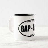GAP - C&O Towpath Oval Zweifarbige Tasse (Vorderseite Links)