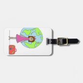 Gap-Jahr-reisender Gepäckanhänger (Vorderseite horizontal)