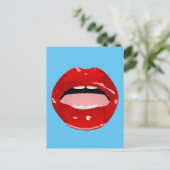 Gap zahngirl "red lips" POSTCARDS Postkarte (Stehend Vorderseite)