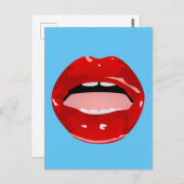 Gap zahngirl "red lips" POSTCARDS Postkarte (Vorne/Hinten)