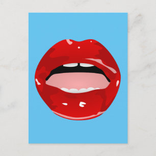 Gap zahngirl "red lips" POSTCARDS Postkarte