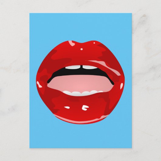 Gap zahngirl "red lips" POSTCARDS Postkarte (Vorderseite)