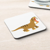 Gaping Mouth Cartoon Thylacosmilus Untersetzer Set (Linke Seite)