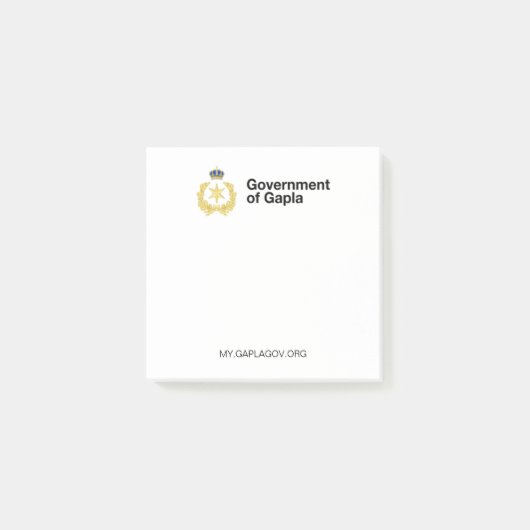 Gapla Offiziell Notes Post-it Klebezettel (Vorderseite)