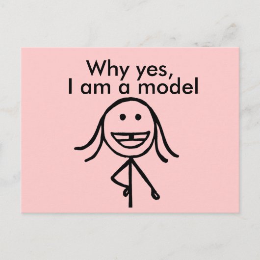 Gapped zahngirl Postcard Postkarte (Vorderseite)