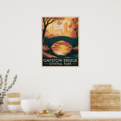 Gapstow Bridge Central Park Herbst Poster (Küche)