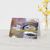 Gapstow Brücke - Central Park, New York City Karte (Gelbe Blume)