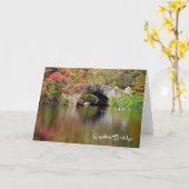 Gapstow-Brücke, Central Park, NYC - H-Karte Karte (Gelbe Blume)