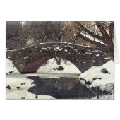 GAPSTOW BRÜCKE IN WINTERNOTECARD (Vorderseite (Horizontal))