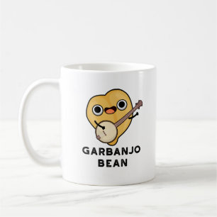 Gar-banjo Bean Funny Garbanzo Banjo Pun Kaffeetasse