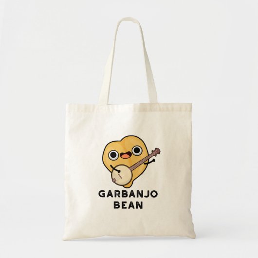 Gar-banjo Bean Funny Garbanzo Banjo Pun Tragetasche (Vorne)