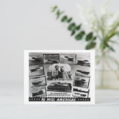 Gar Wood und zehn Miss America Race Boote Postkarte (Stehend Vorderseite)