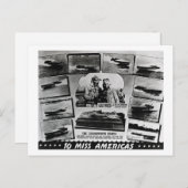 Gar Wood und zehn Miss America Race Boote Postkarte (Vorne/Hinten)