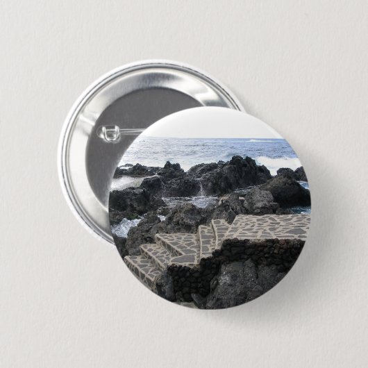 Garachico, Teneriffa Button (Vorne & Hinten)