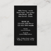 Garage Band Music Visitenkarte (Rückseite)