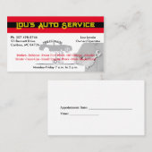 Garage Berufliches Geschäft Visitenkarte (Vorne/Hinten)