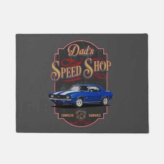 Garage des Vaters Fußmatte (Vorderseite)